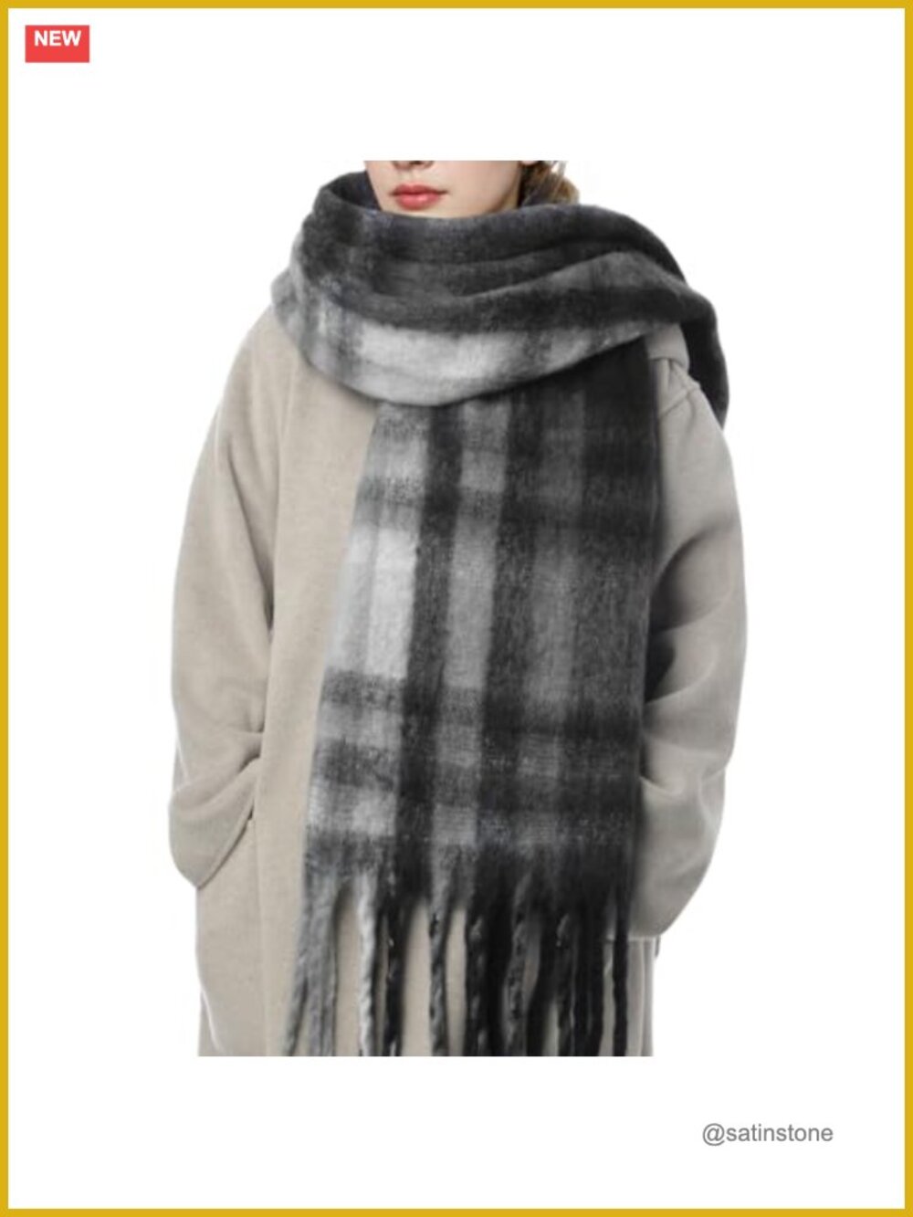 Winter Scarf for Women Oversized Long Warm Cashmere-Like Soft Chunky Wrap